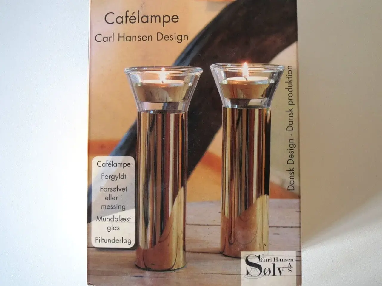 Billede 2 - Fyrfadsstage, Carl Hansen og søn Sølv