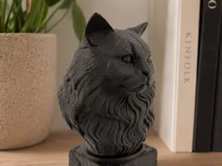 Katte skulptur - 15 cm