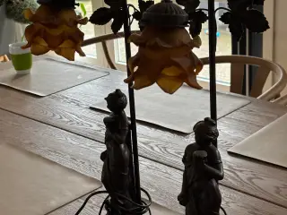 2 Art Nouveau - figurale lamper