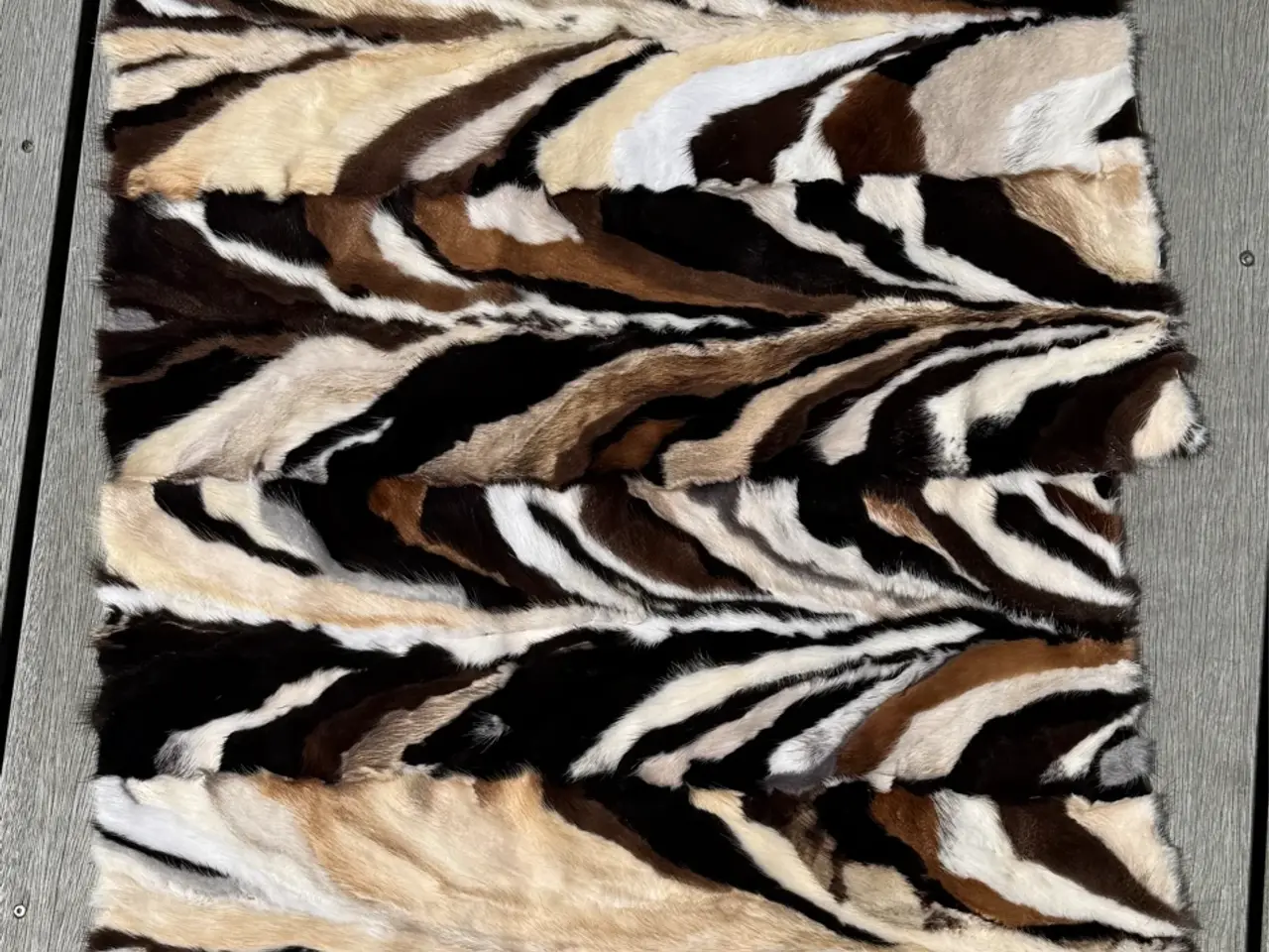 Billede 1 - Flot patchwork minkskindsplade