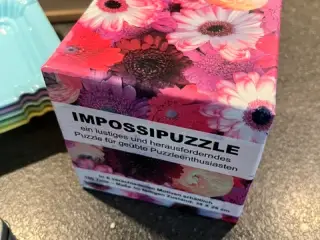 Impossipuzzle med blomster 100 brikker – Komplet!