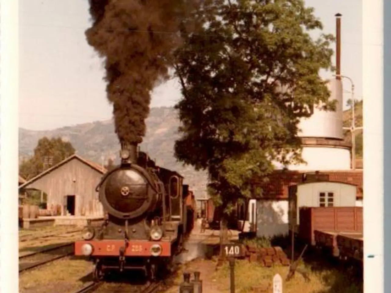 Billede 1 - Tog - Tua - CP 286 afgår - Schweitz  - Foto