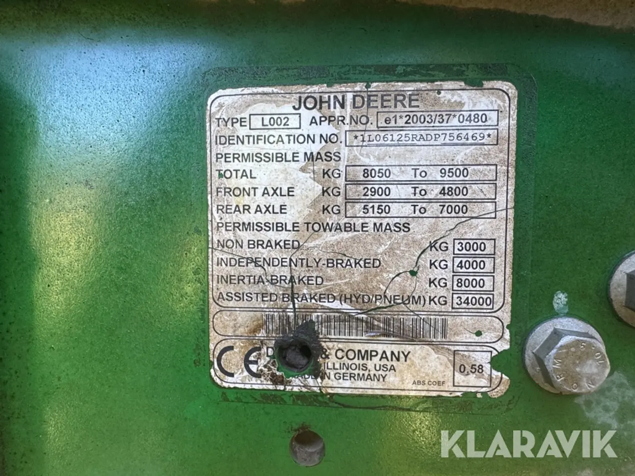 Billede 5 - Traktor John Deere 6125R