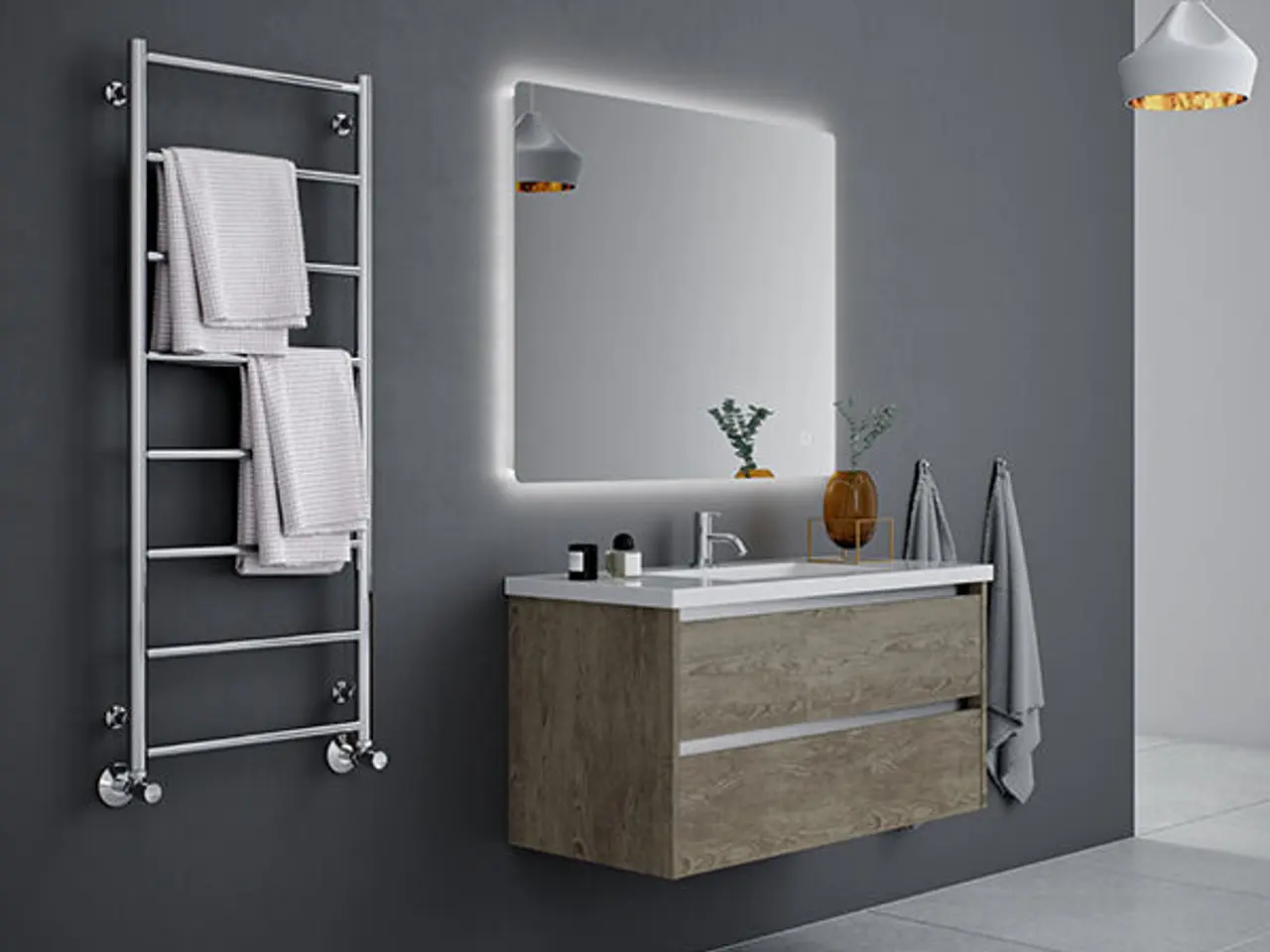 Billede 2 - Nilo hkl.radiator 1210x600mm rustfrit - med fejl