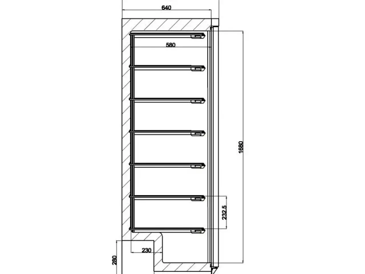 Billede 2 - Lagerfryseskab 555 L – hvid B775 x D695 x H1885 mm