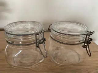 Henkogningsglas 1/2 L - 2 stk. samlet pris 25 kr.