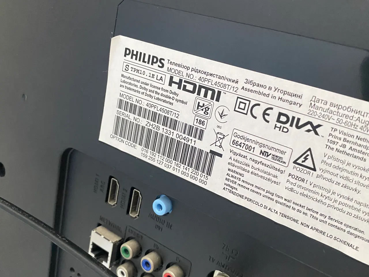Billede 2 - Philips 40” fjernsyn og Apple TV