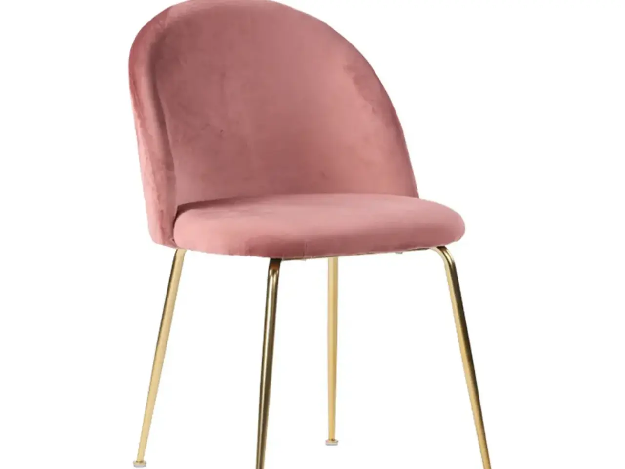 Billede 1 - Stol i rosa velour