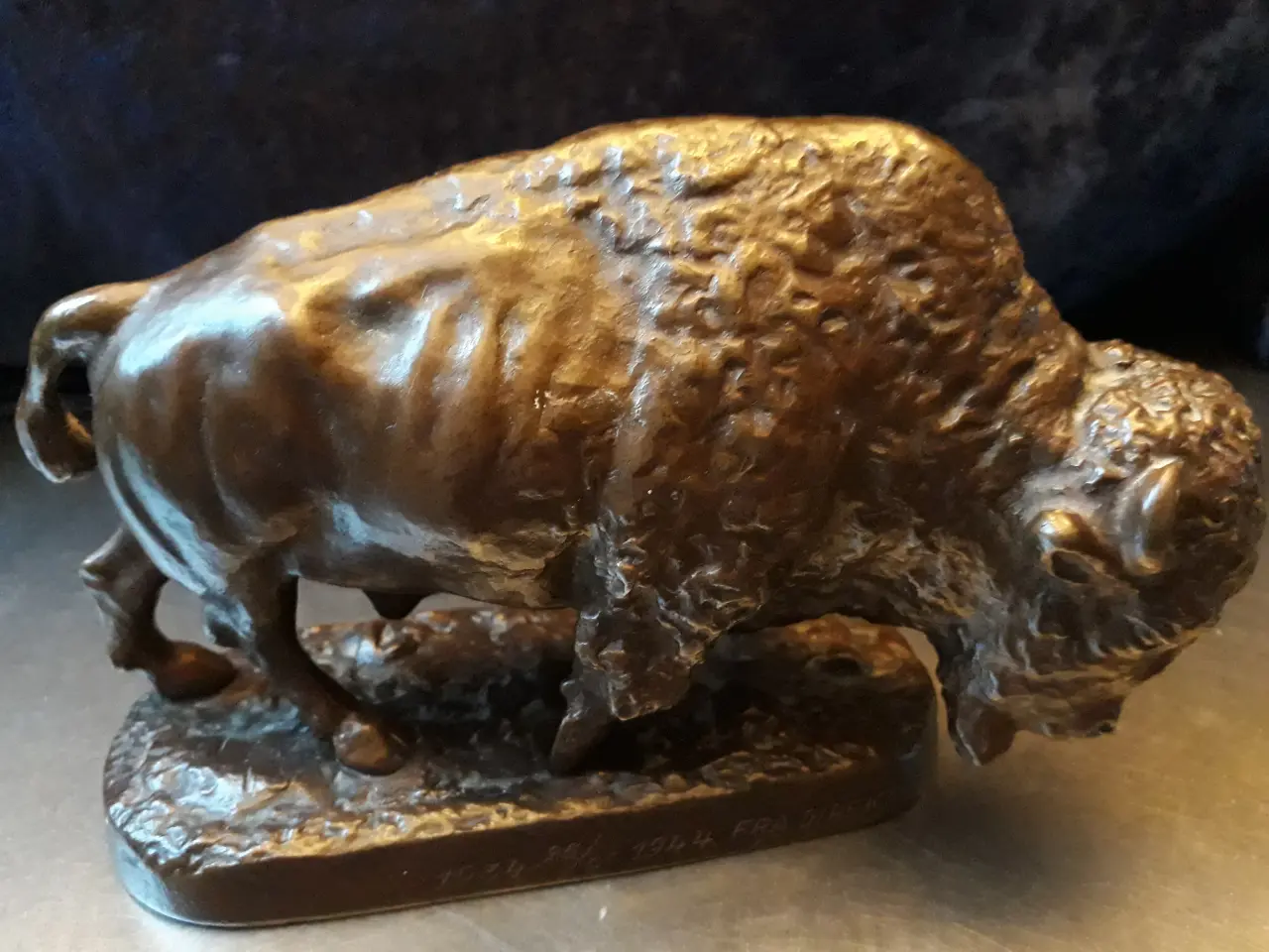 Billede 4 - Metal Bison Figur