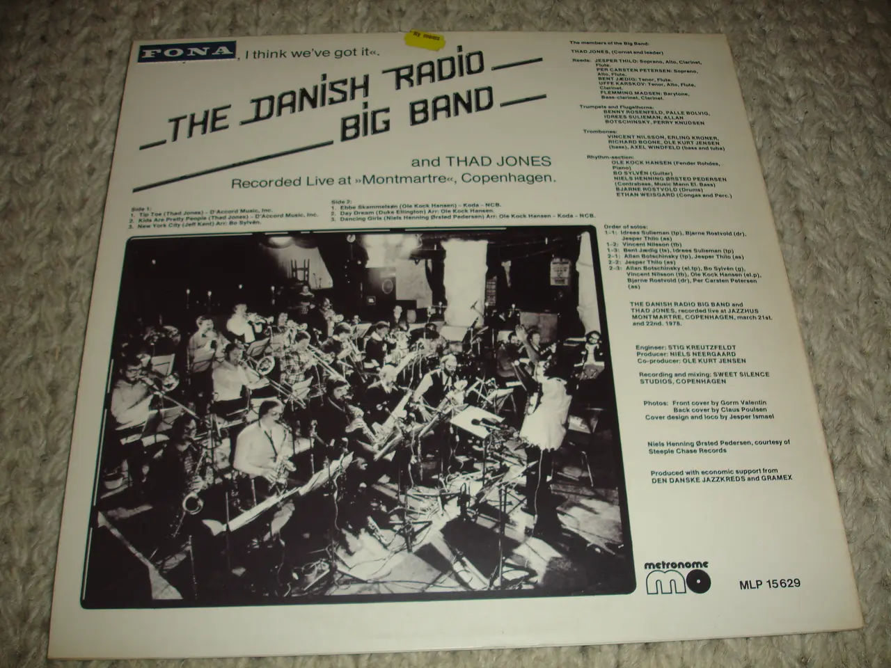 Billede 3 - (Sender)The Danish Radio Big Band And Thad Jones