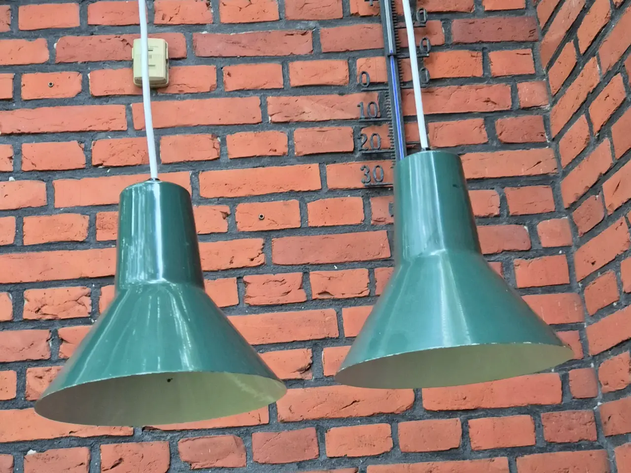 Billede 3 - Grønne retropendler med form som en arkitektlampe 