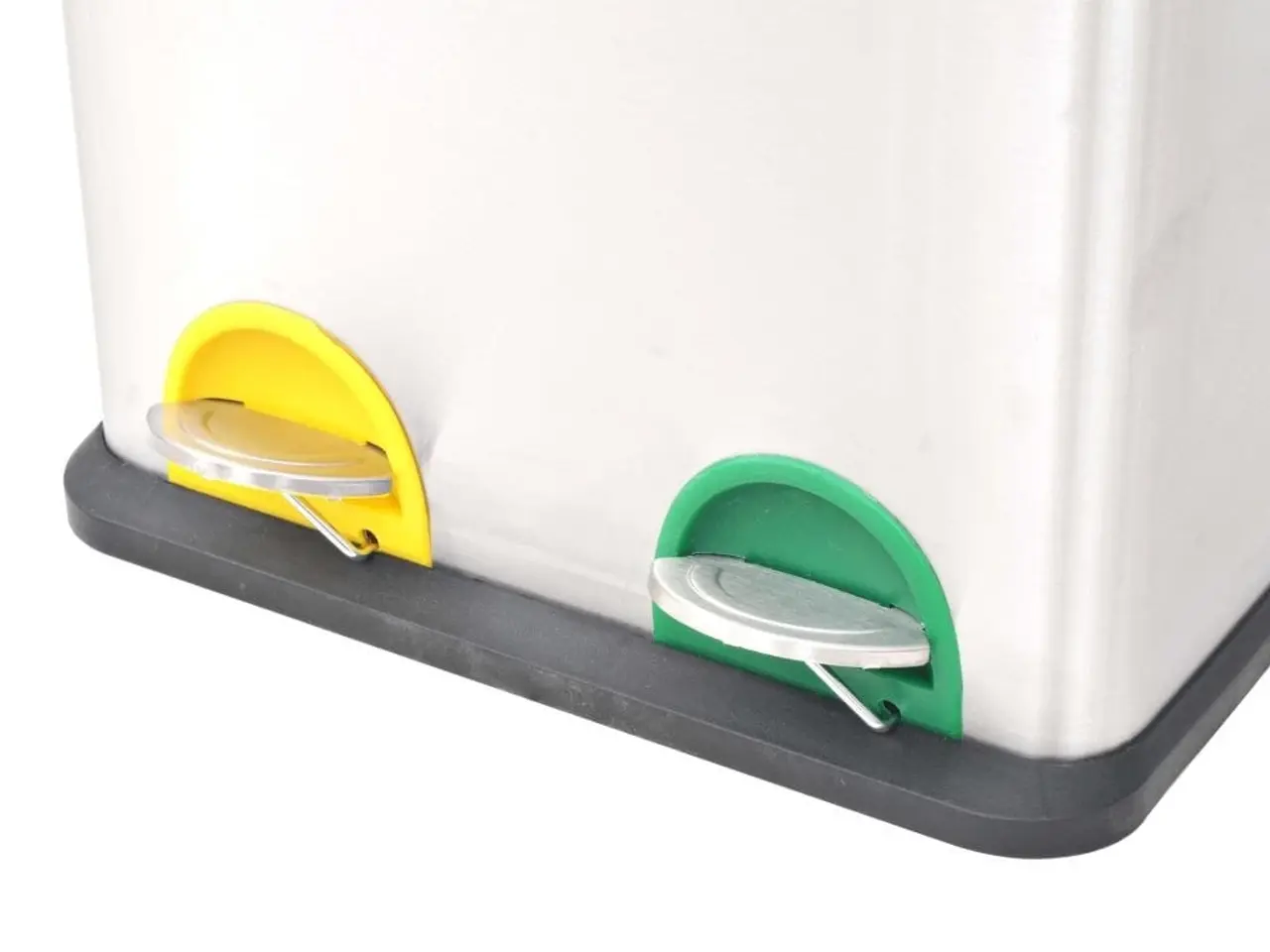 Billede 3 - Affaldsspand til genbrug med pedal - rustfrit stål 36 l (2 x 18 l)