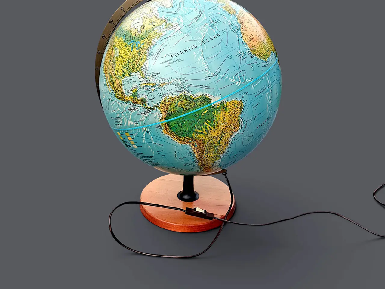 Billede 9 - Stor Scan-Globe Type 4002 med lys og træfod