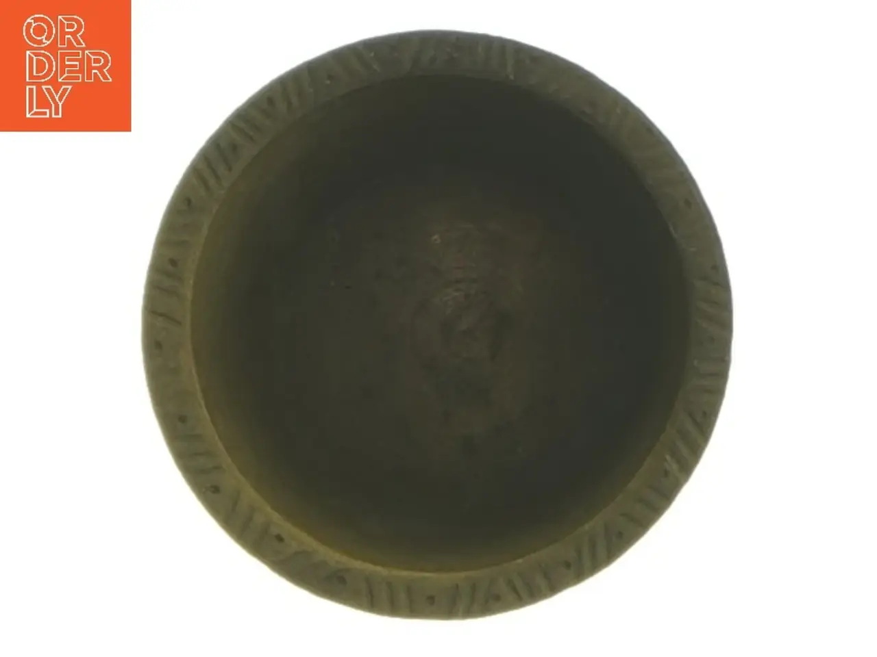 Billede 4 - Dekorativ vase i bronze med indgraveret mønster (str. 5x6,5 cm)