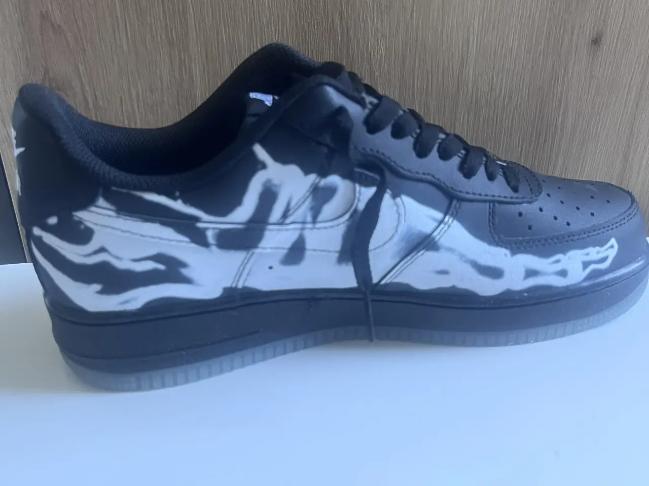 Billede 3 - Nike Air Force 1 Skeleton Black str 43