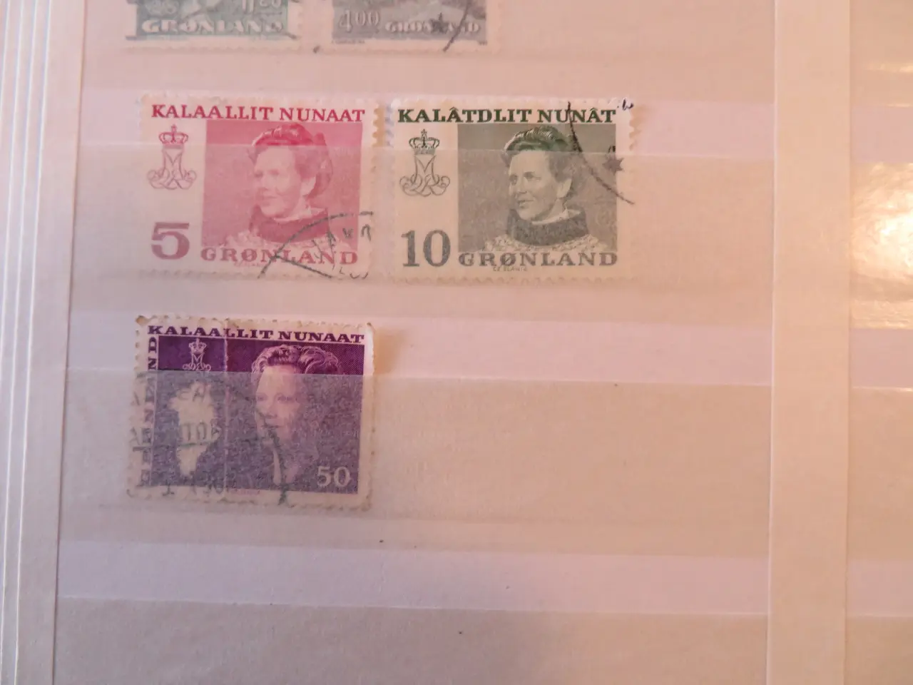 Billede 2 - Grønland/Greenland, 8 forskellige frimærker