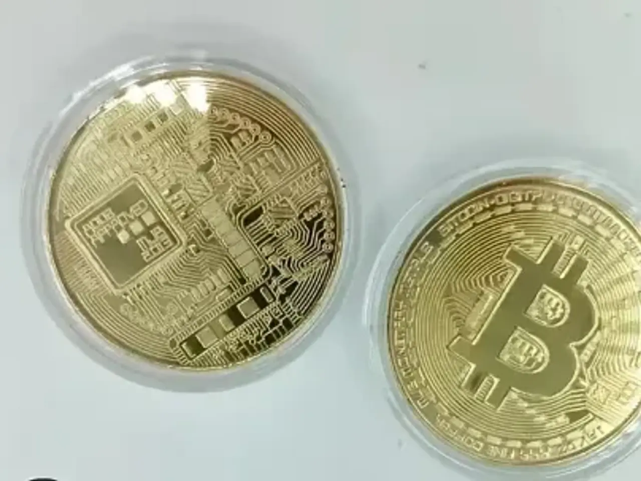 Billede 1 - Smuk Bitcoin - guldbelagt mønt