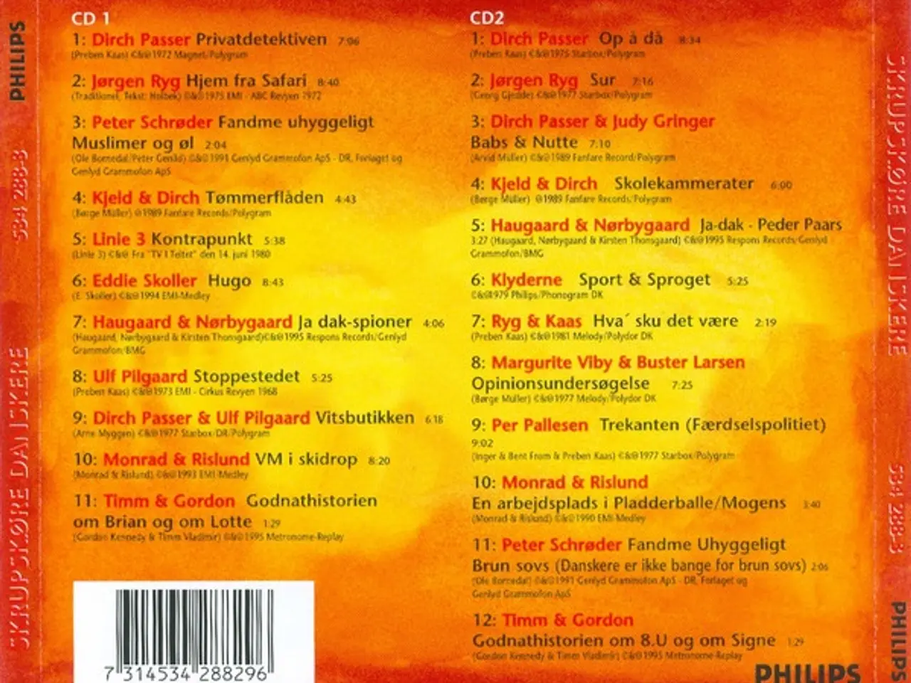 Billede 2 - Diverse kunstnere – Skrupskøre Danskere… – 2CD