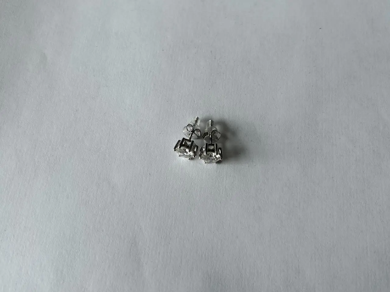 Billede 6 - Moissanite Øreringe 2 ct, 925 Sølv m/Hvidguld