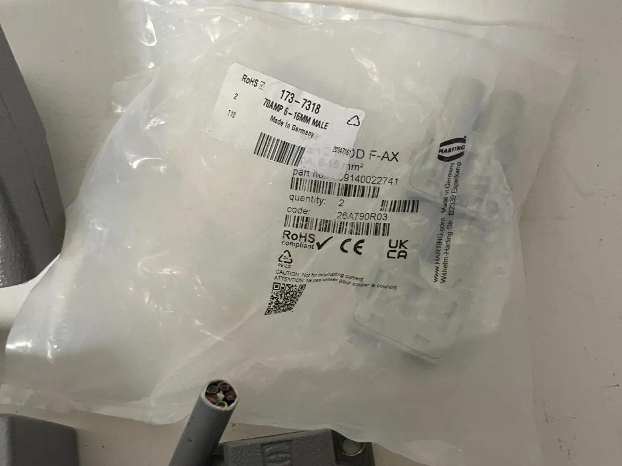 Billede 11 - Harting Han Heavy Duty stik parti Enclosures kabel