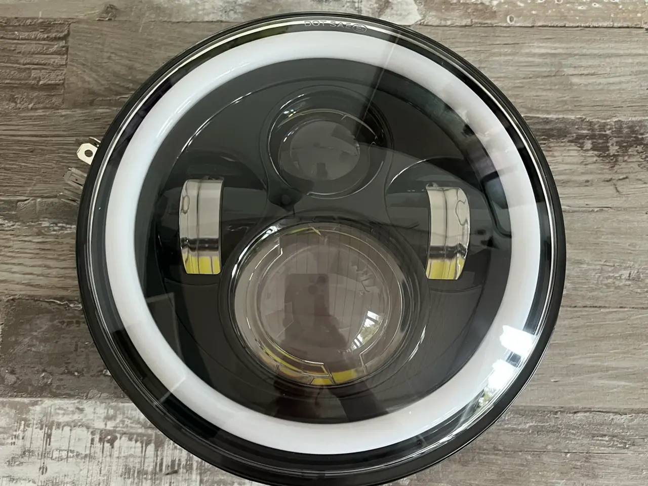 Billede 1 - 7” Sort LED forlygteindsats til Harley-Davidson