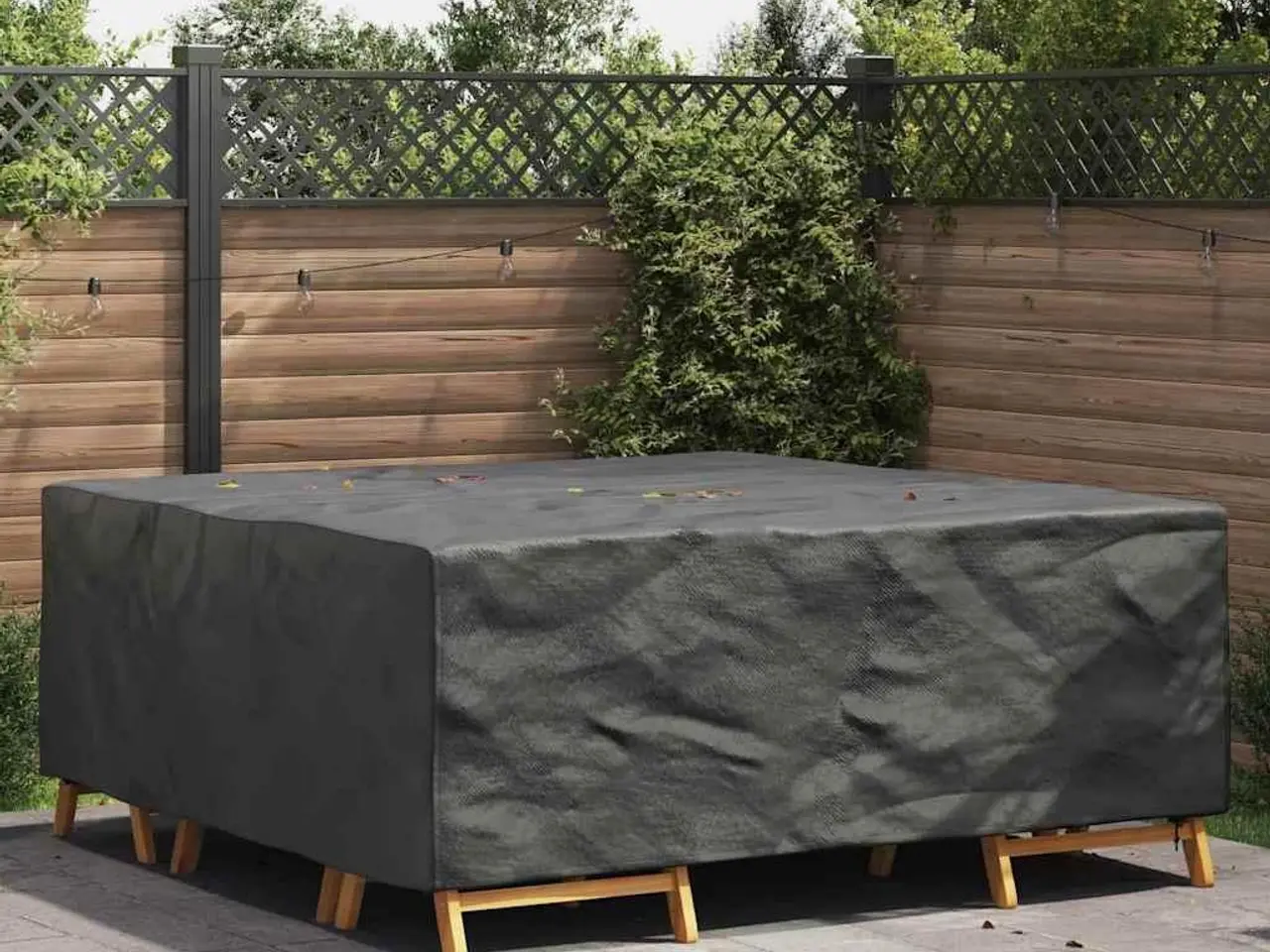 Billede 1 - Møbelovertræk - sort 200 × 190 × 85 cm, vandtæt 210D