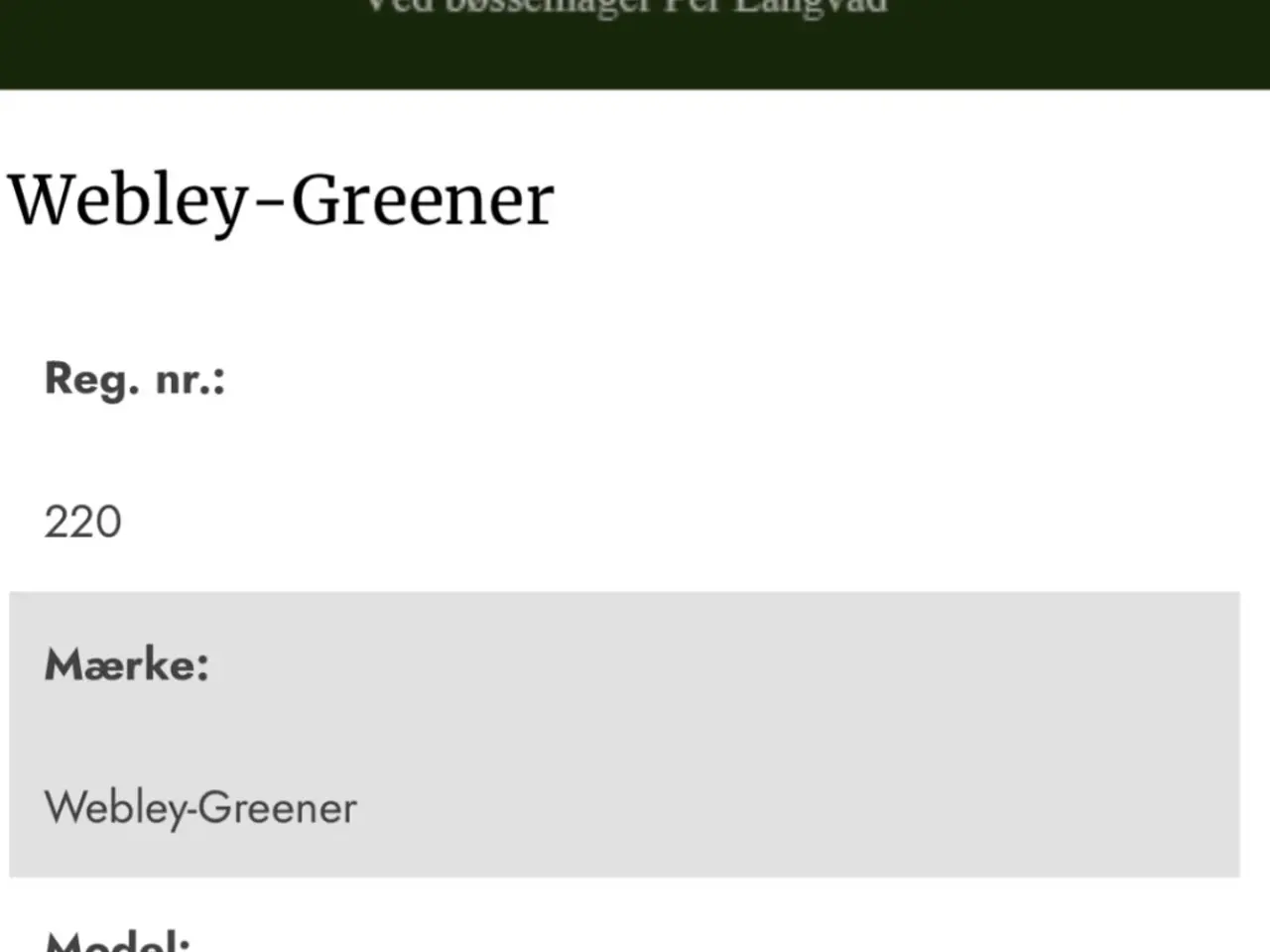 Billede 5 - Eksklusiv  Webley & Greener 