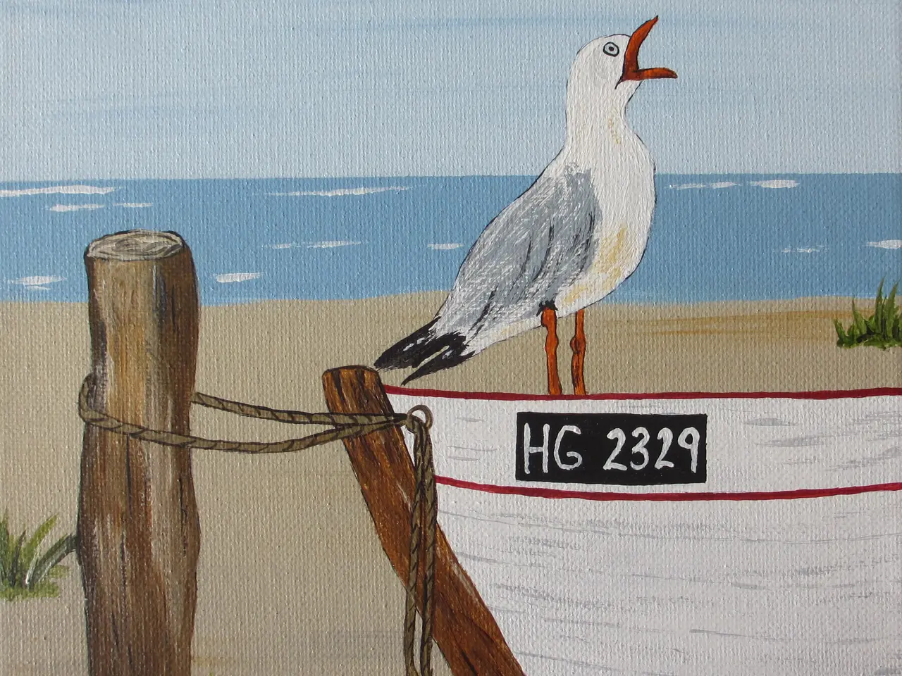 Billede 1 - ACRYL-MALERI nr. G 95