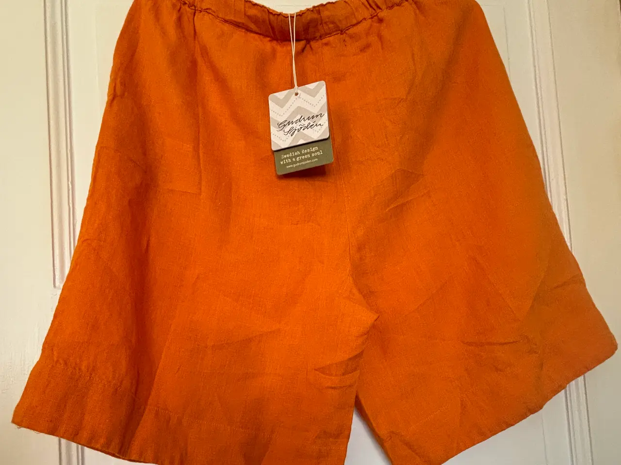 Billede 2 - Gudrun Sjöden, orange hør shorts, str L