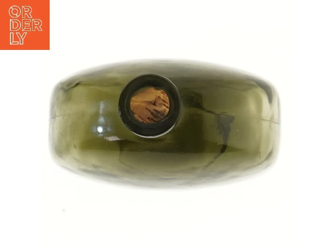 Billede 2 - Rund glasflaske med prop (str. 17,5 cm)