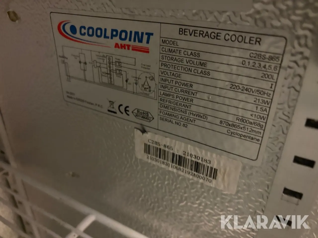 Billede 8 - Displaykøleskab Coolpoint C2BS-865