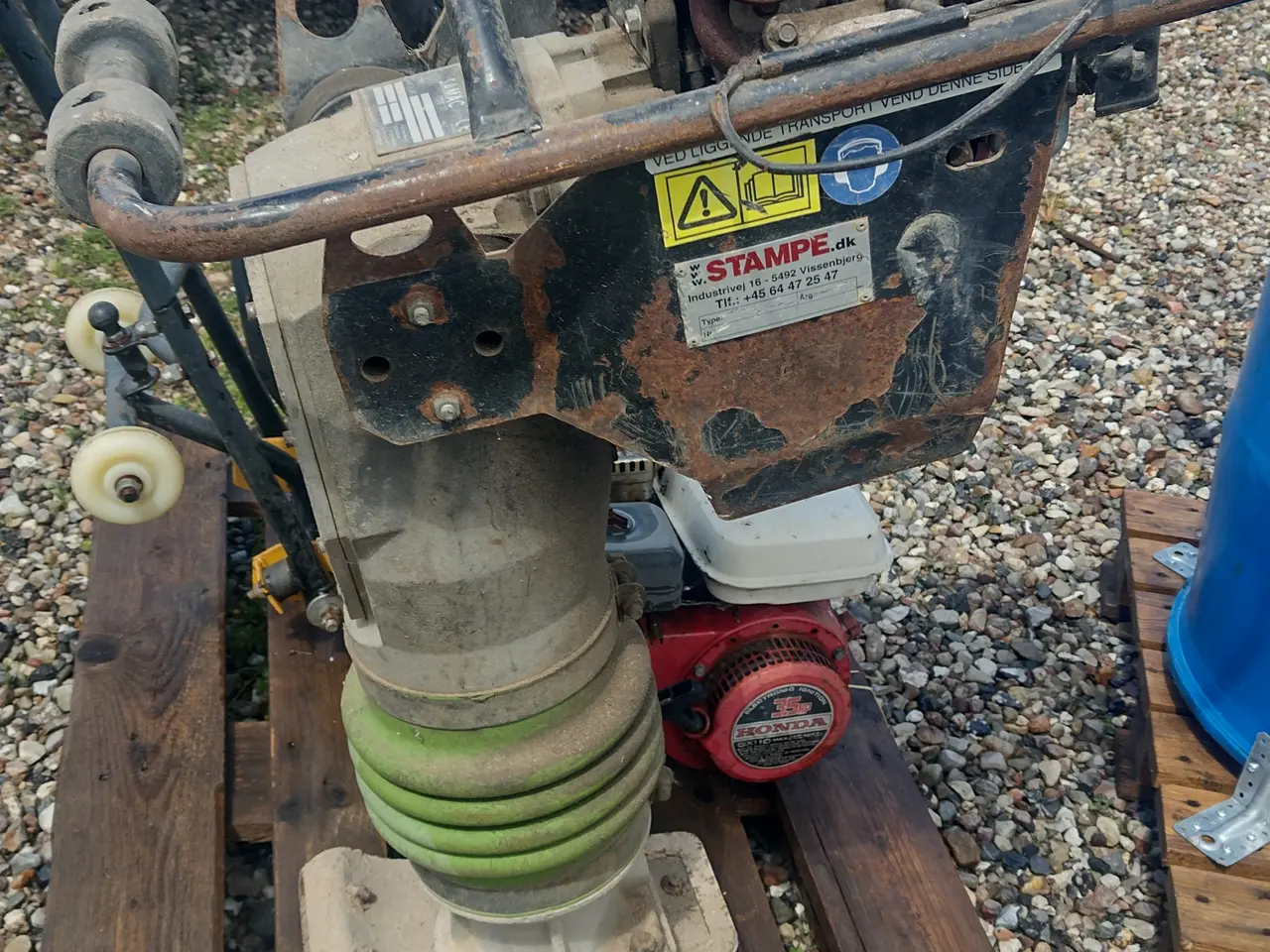 Billede 3 - Jordloppe, pladevibrator og motor