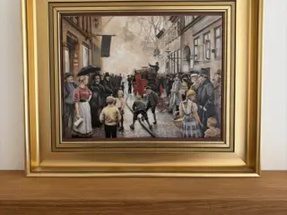 “Ildløs i Skindergade” af Paul Fischer 1896