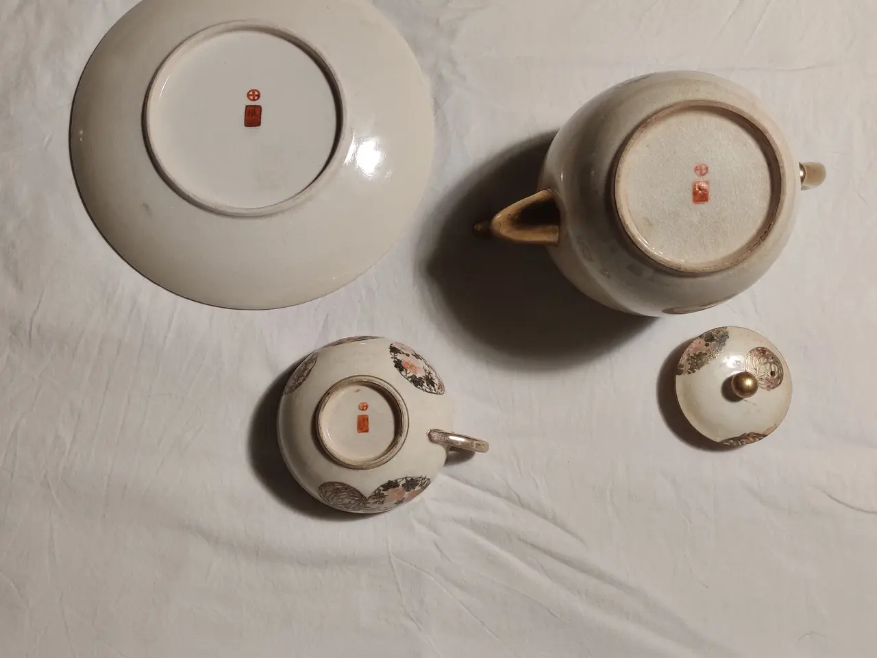 Billede 4 - Sjældent japansk high-tea fra start 1900tallet
