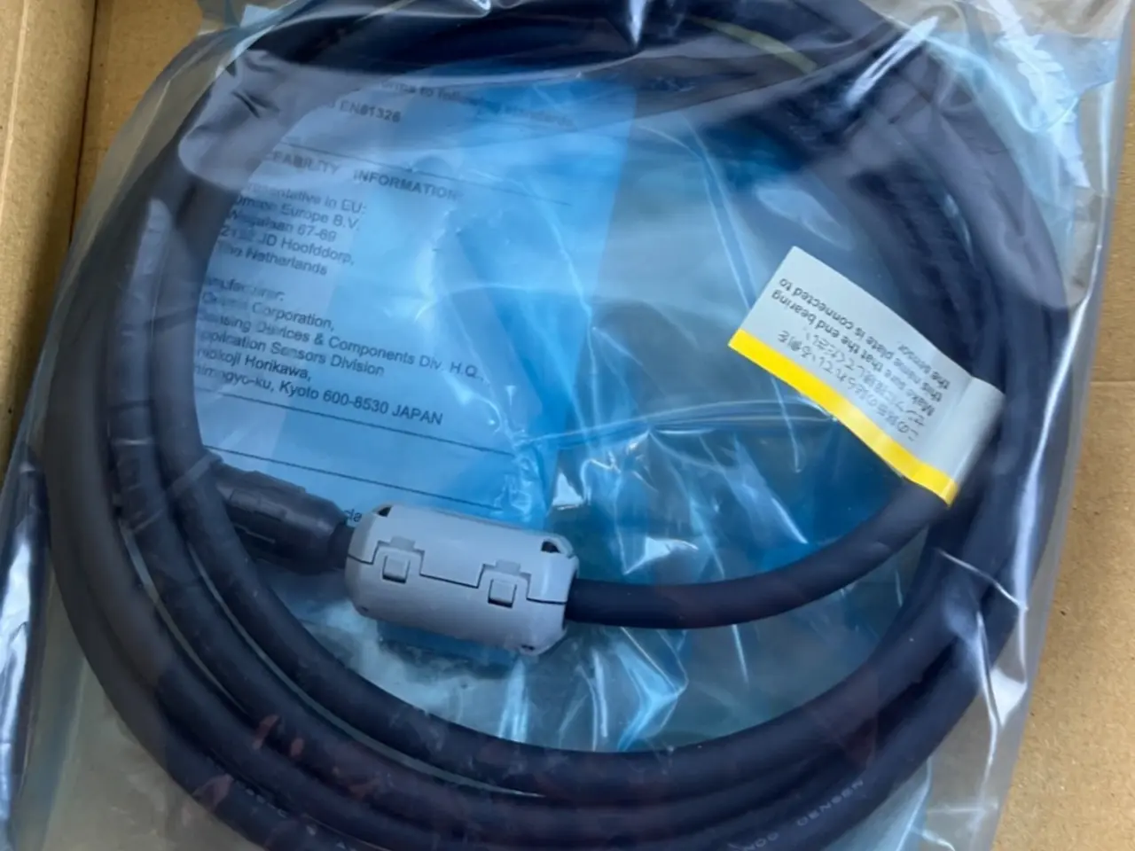 Billede 1 - Omron FQ-WN002 Ethernet kabel 2 m for FQ Series
