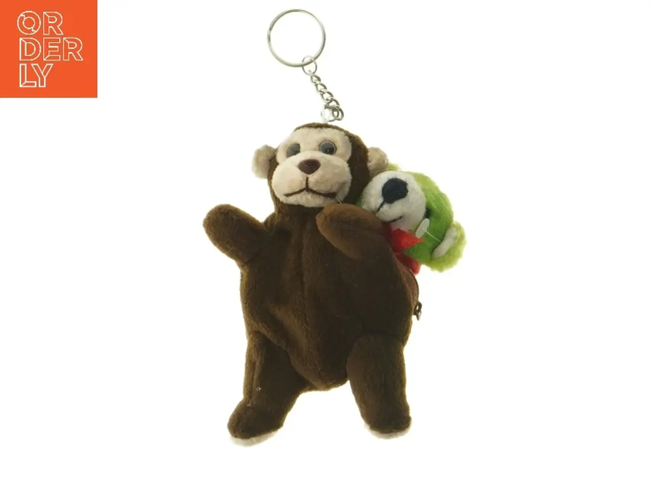 Billede 1 - Nøglering med bamse fra Una Form (str. 14,5 cm)