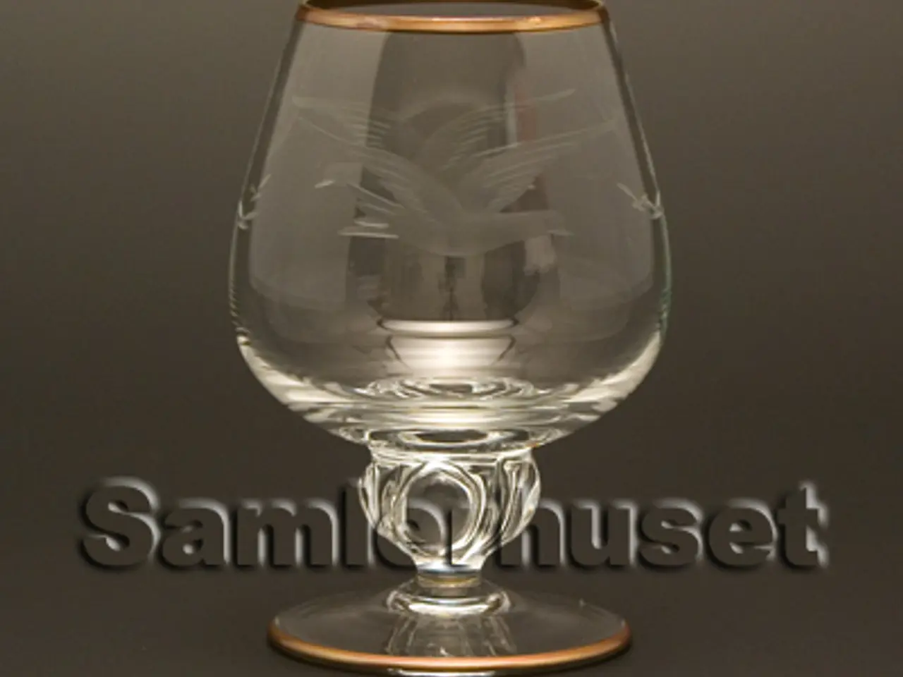Billede 1 - Lyngby Måge Cognacglas. H:85 mm. Nye glas.