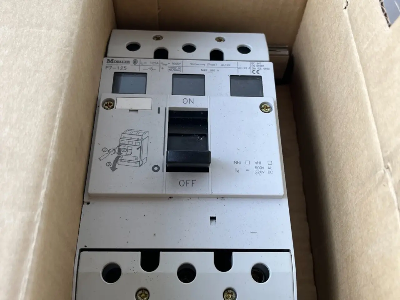 Billede 7 - Moeller P7-125 Main kontakt 3-Pole 125A 690V AC