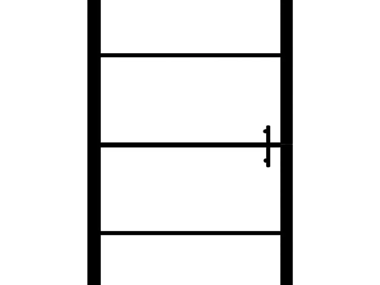 Billede 4 - Brusedør 81 x 195 cm i hærdet glas - sort profil
