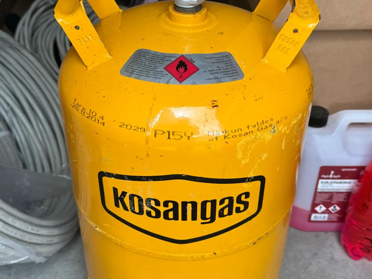 Billede 1 - Fuld gasflaske, uåbnet ,11kg