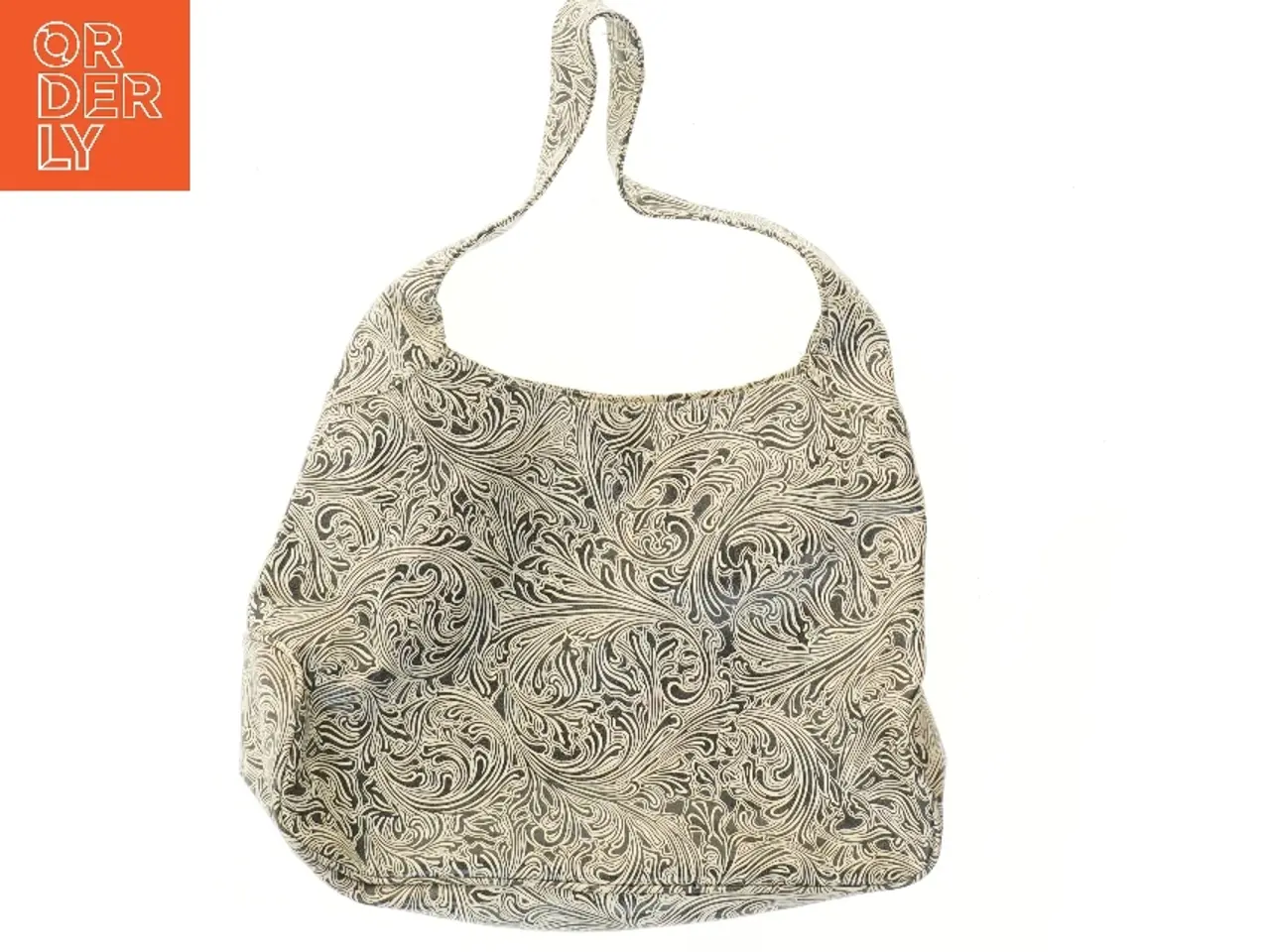 Billede 2 - Stof håndtaske med mønster (str. 38x26 cm)