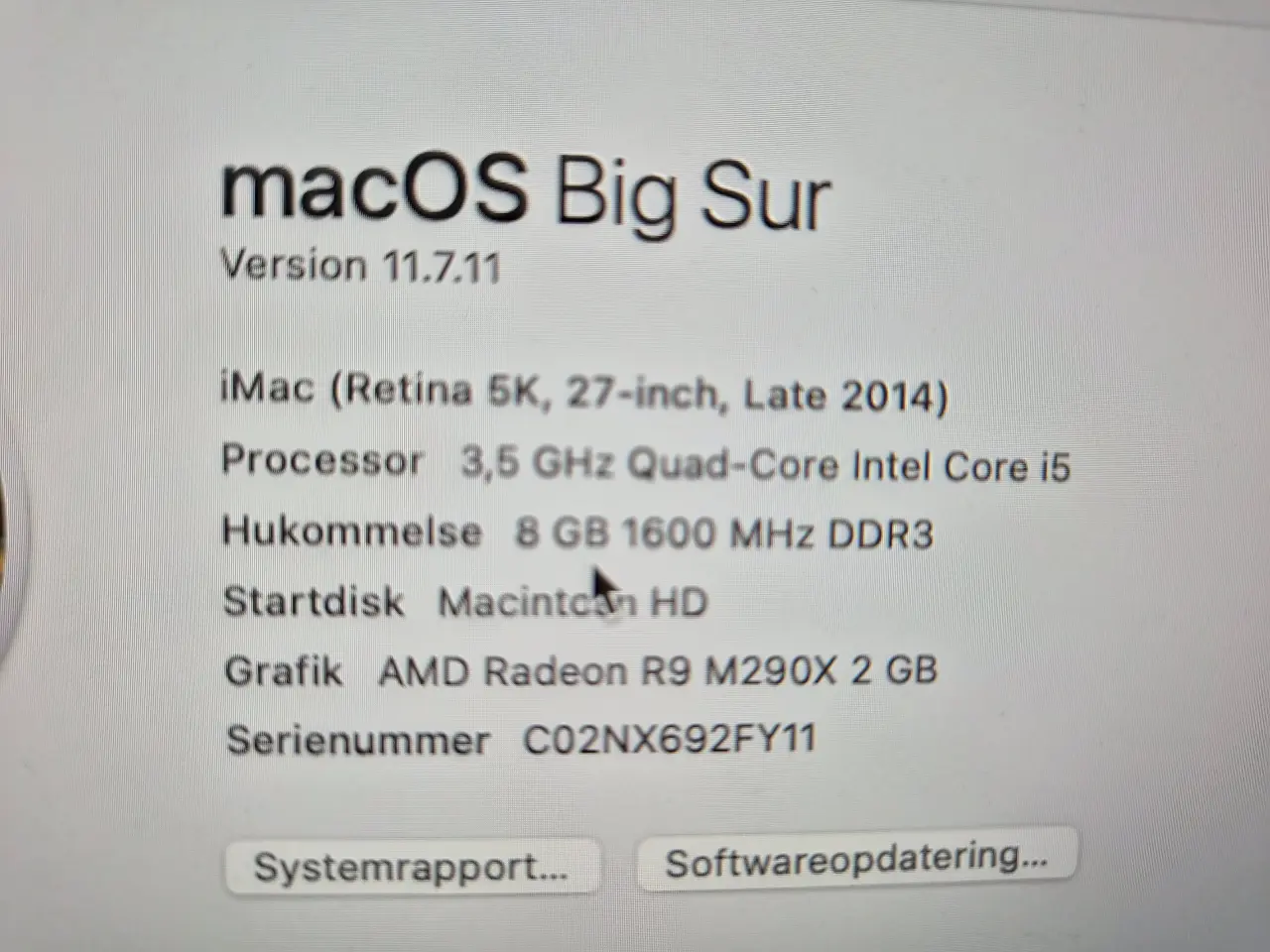 Billede 3 - IMAC 27-INCH (RETINA 5K)