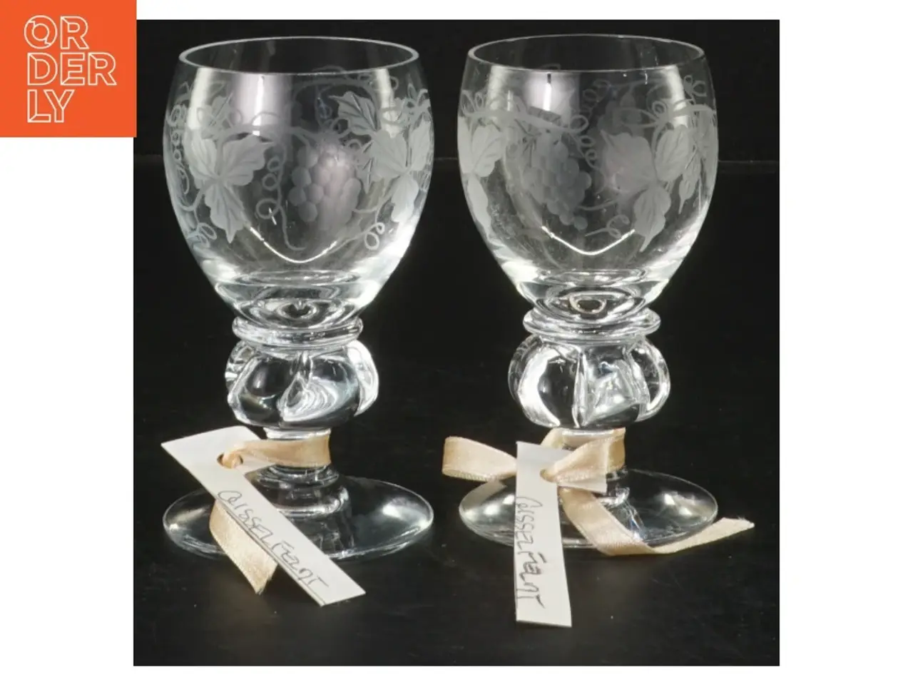 Billede 1 - Gisselfeldt Graverede glas (str. 10 cm)