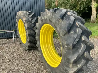 Tvillinghjul komplet m.låse og afstandsring