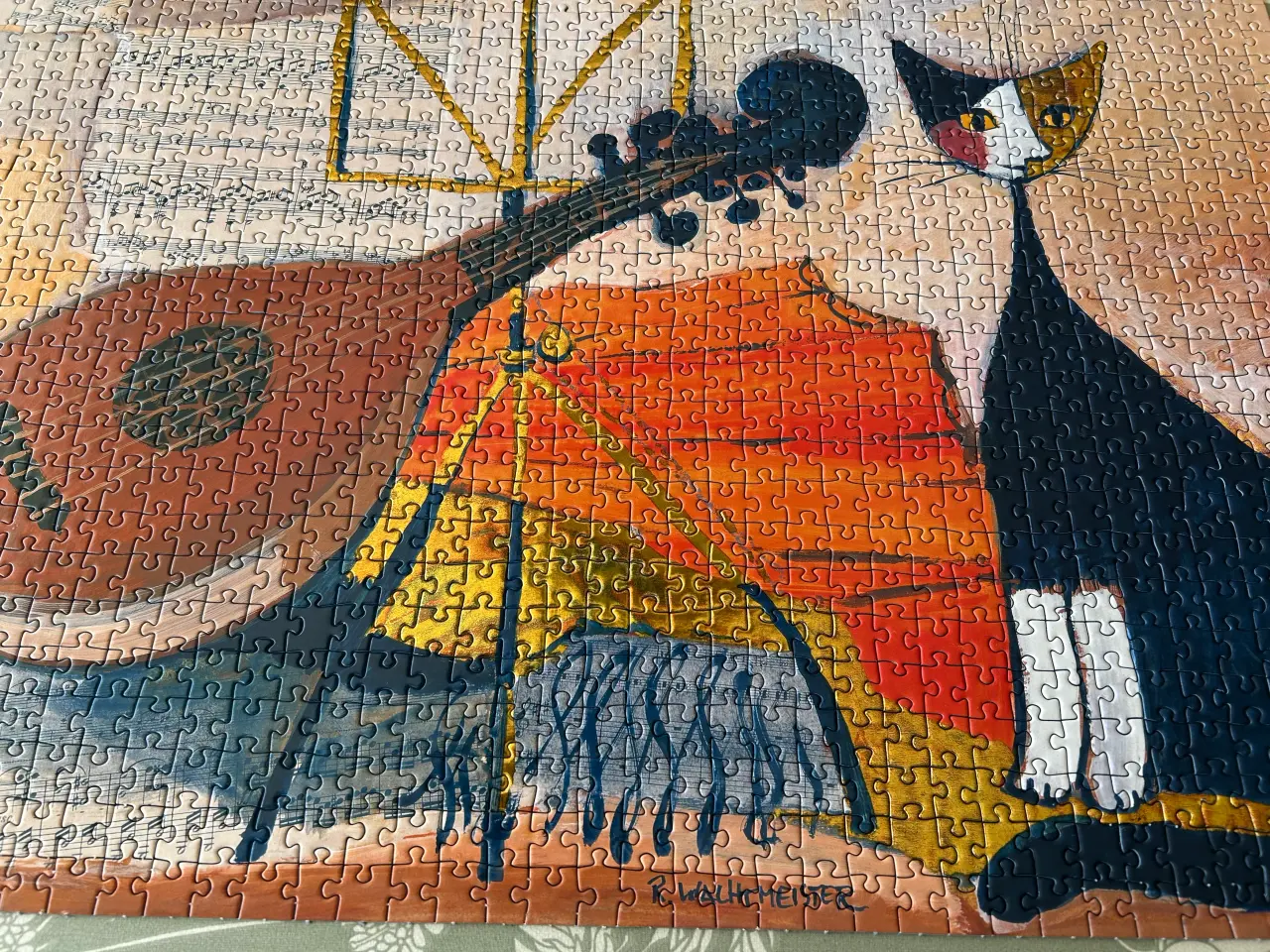 Billede 2 - Kunst Puslespil Rosino Wacthmeister Mandolin