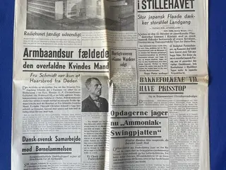 Avis - Aftenbladet - 14. Oktober 1942 - Stort Søslag i Stillehavet