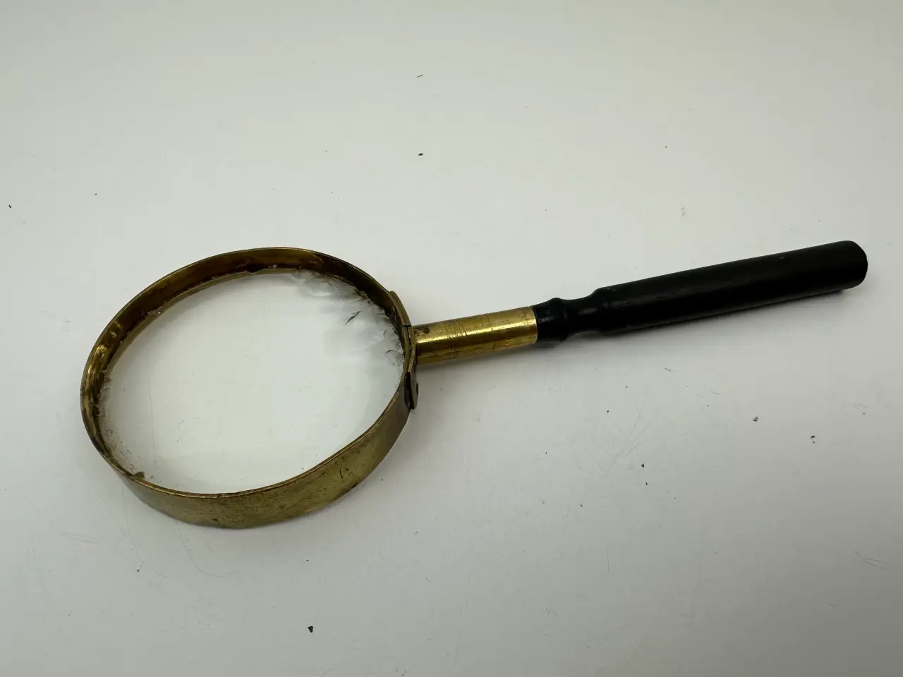Billede 1 - Vintage forstørrelsesglas / lup i messing