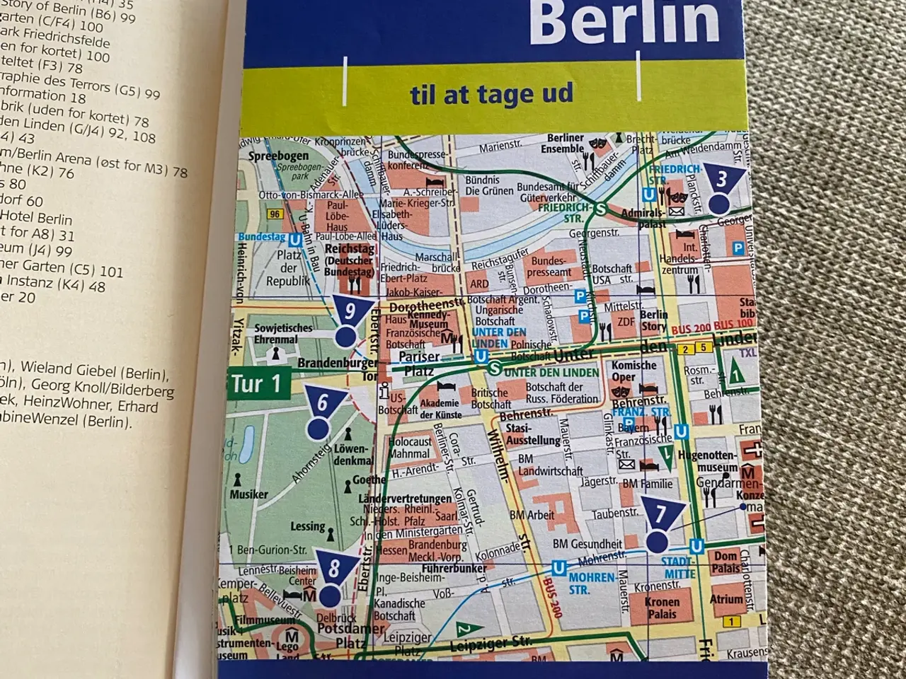 Billede 2 - Rejseguide med kort Berlin