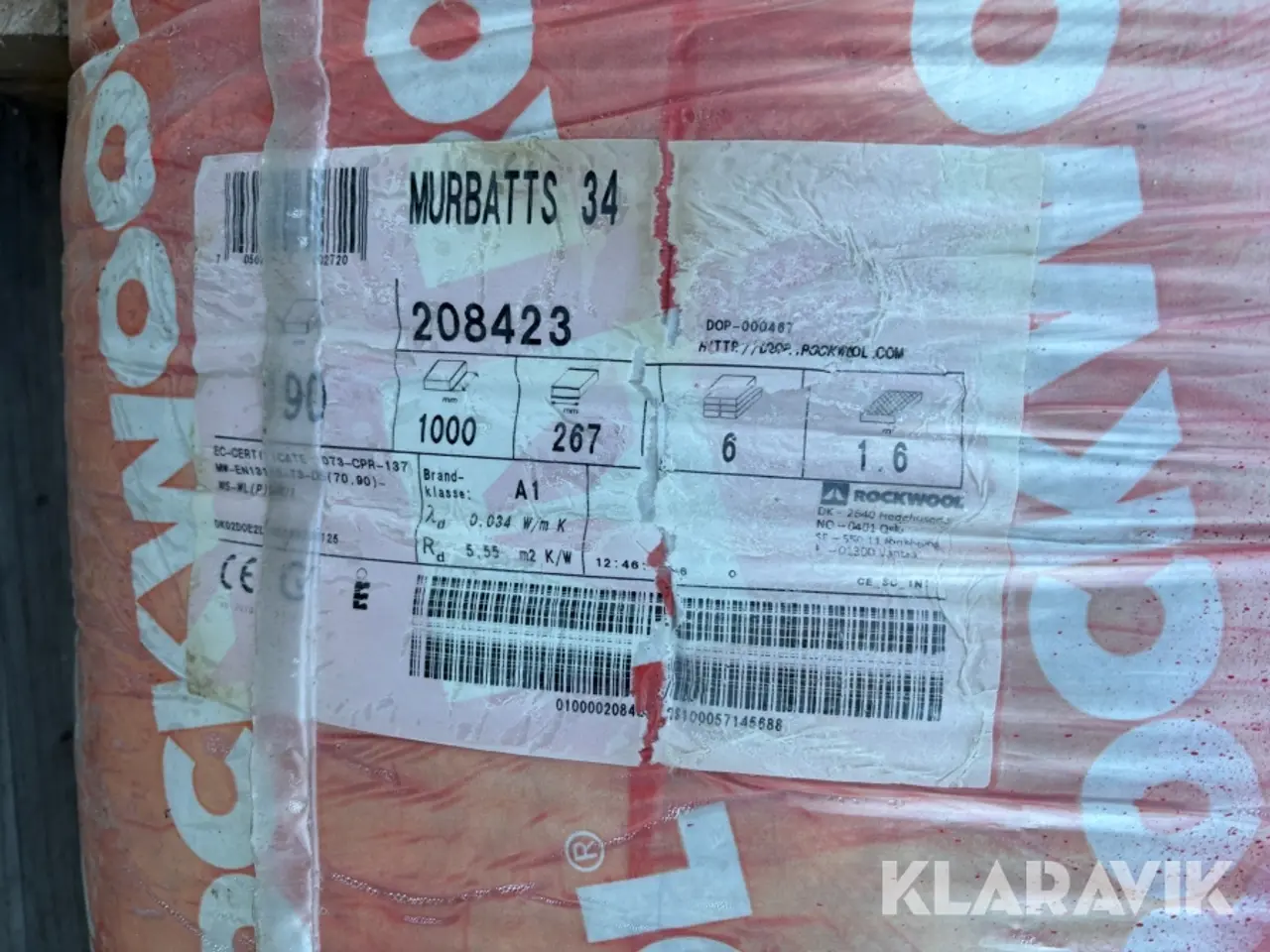 Billede 5 - Isolering Isover, Knauf og Rockwool 2 paller