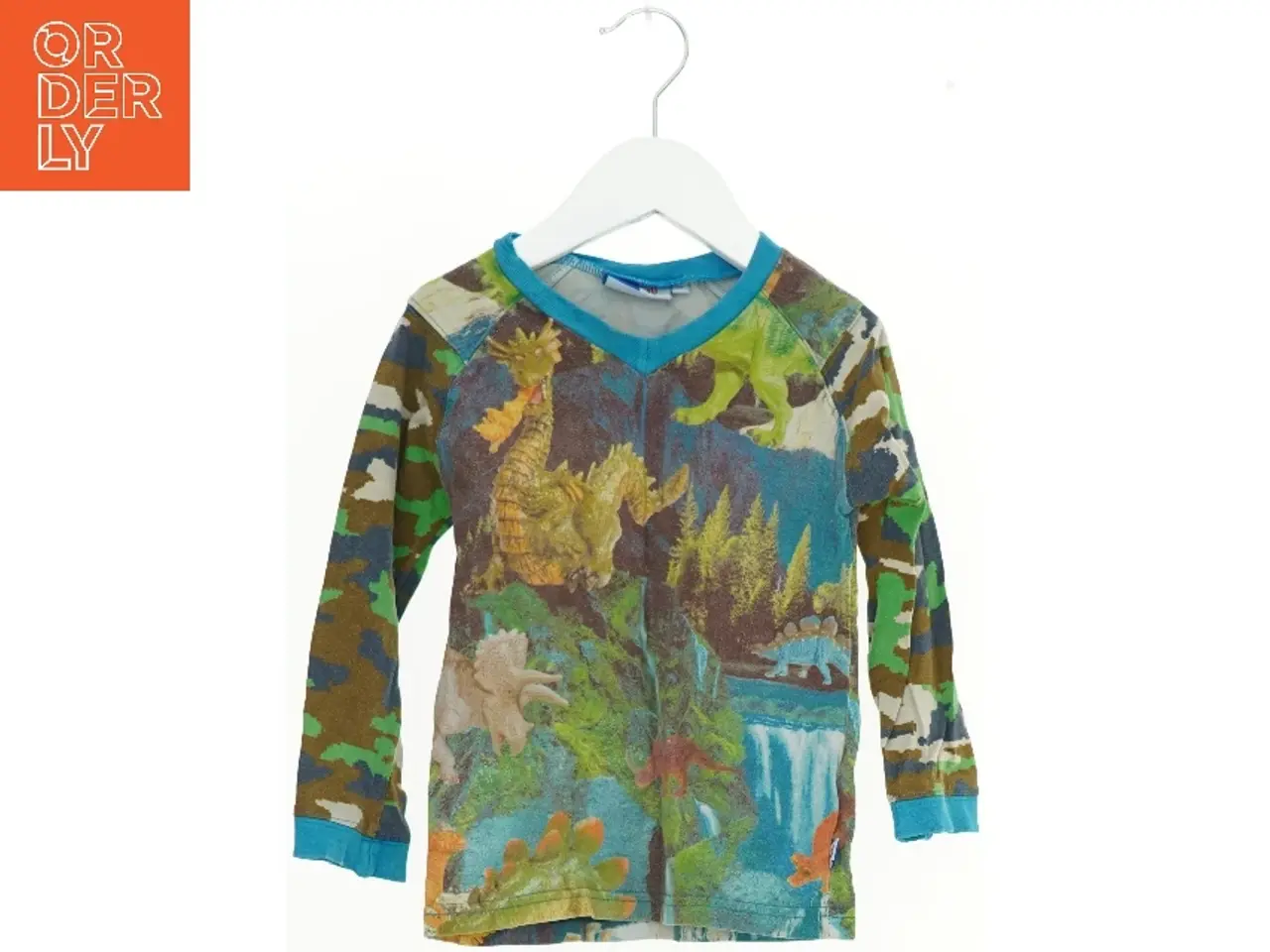 Billede 1 - Langærmet bluse med dinosaur print fra Molo (str. 104)